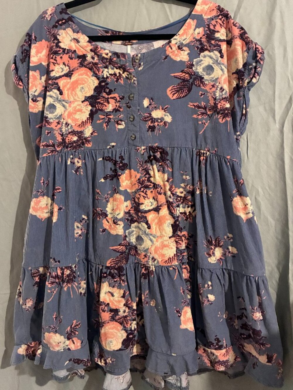 Free People Harper mini dress Cornflower blue Size Medium